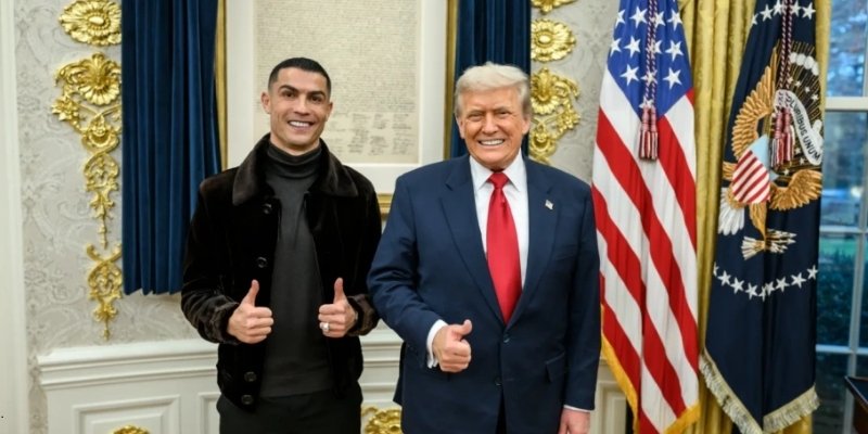 แฮชแท็ก #TrumpGivesRonaldoKey ติดอันดับ 1 เทรนด์โลก.